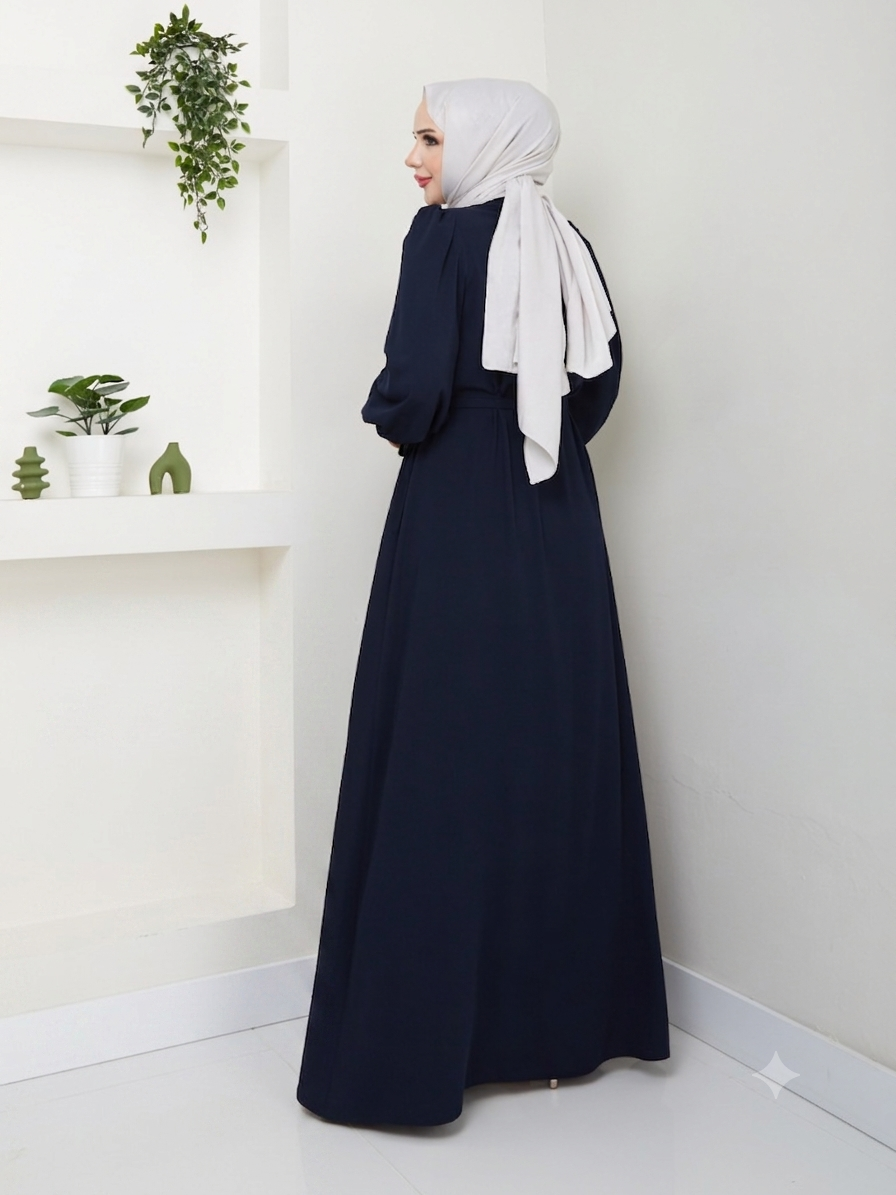 Lacivert Yasmin Model Ferace - #L-103