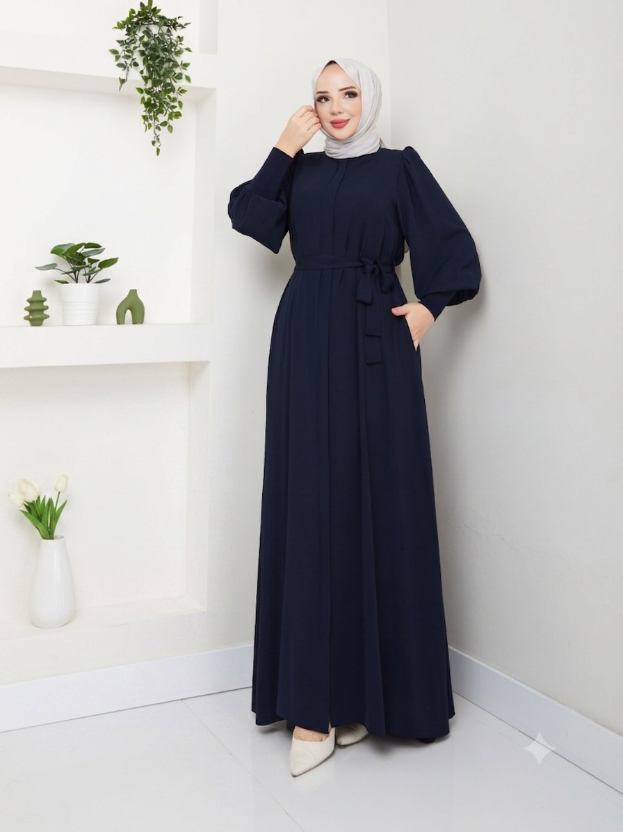 Lacivert Yasmin Model Ferace - #L-103