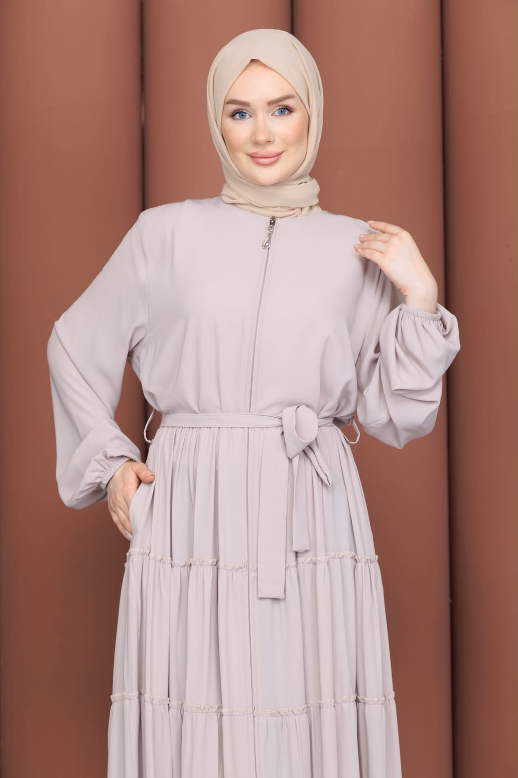 Büzgülü Mevlana Model Ferace